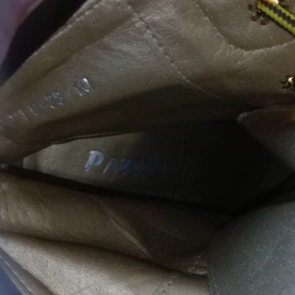 PAZZLE JAYLO GOLD HIGH HEELED PLATFORM BOOTS, SIZE 10 - Picture 11 of 13